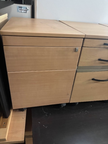 Caisson en bois 3 tiroir sans poignée