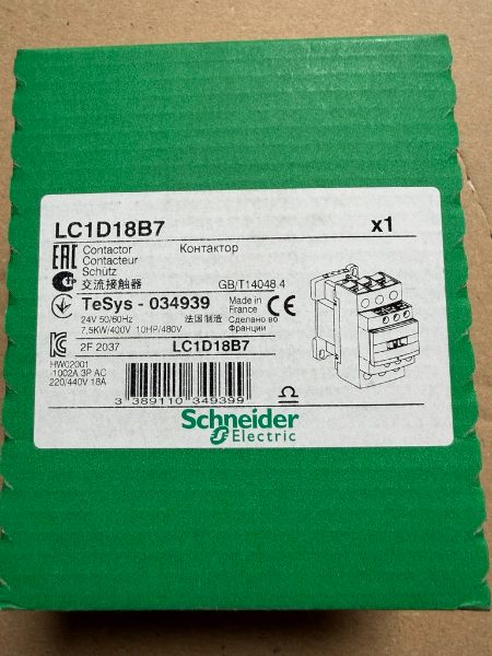 Contacteur SCHNEIDER LC1D18B7