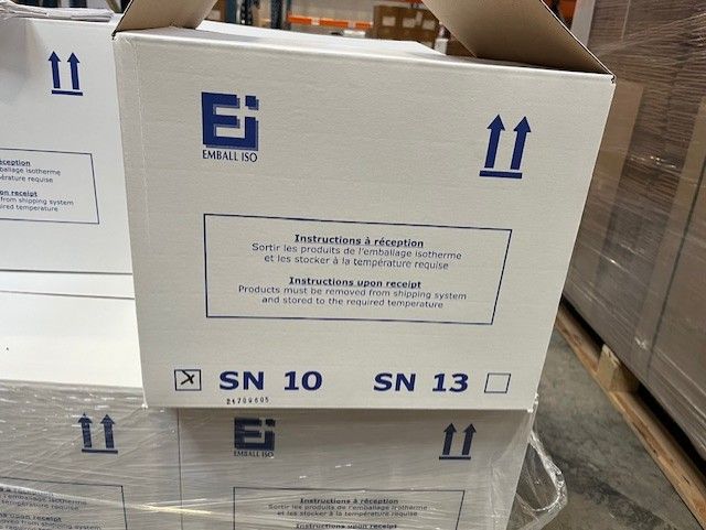 Cartons réfrigérés