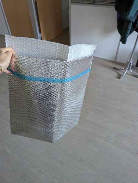 sacs de conditionnement isothermes bulle aluminium