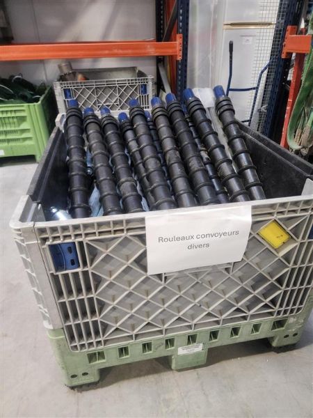 lot de rouleux de convoyage
