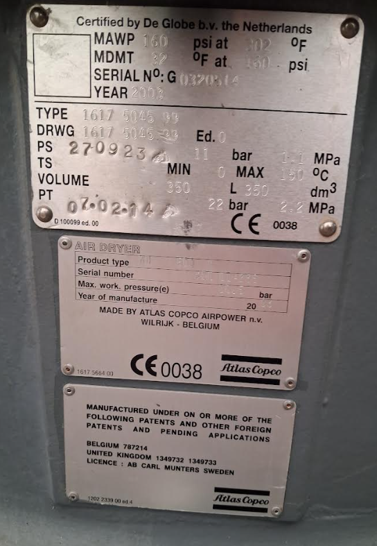 Compresseur ATLAS COPCO  ZR 250